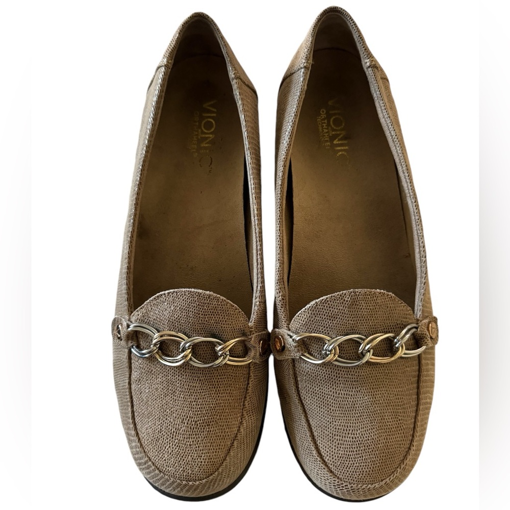 Vionic Alda Saddle Lizard Loafer Ladies Size 8